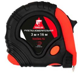 Рулетка TOOLAS МАГНИТ 3 м, 16 мм 00003508 