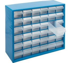 Органайзер пластиковый с выдвижными ячейками 36 шт. Gamma ОМ-036 39.5x13.5x32 см, синий 505750 