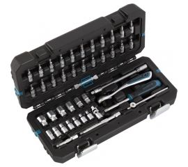 Набор инструментов GROSS 42 предмета, 120 зубьев, CrV, 1/4 14146 