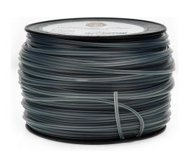 Леска для триммера 3 мм, 200 м (бухта), квадрат с графитовым сердечником NEW Duoline, серебро TORGWIN S97824 