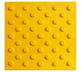 Тактильная плитка из ПВХ ПластФактор конус в шахматном порядке (непреодолимое препятствие) 4630027111708 