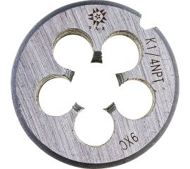 Плашка TLX коническая дюймовая К 1/4""NPT, 18 ниток/дюйм, dнар.38мм 9ХС 66550 