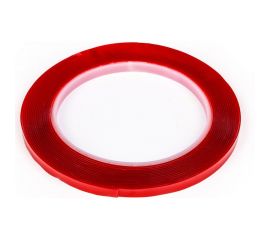 Прозрачная, двусторонняя, акриловая клейкая лента TORSO 6 мм х 5 м 1293506 