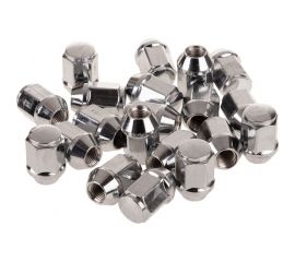 Гайка конус M12x1.50, закрытая с выступом 35 мм, ключ 21 мм, хром 028, 20 шт SKYWAY S10602028 