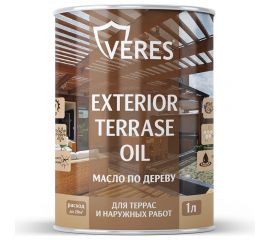 Масло для дерева VERES exterior terrase oil, 1 л, дуб 255542 
