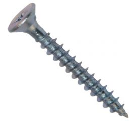 Потайной универсальный шуруп Метизный двор 3,0x30, оцинкованный, 1000 шт. 4690441021397 