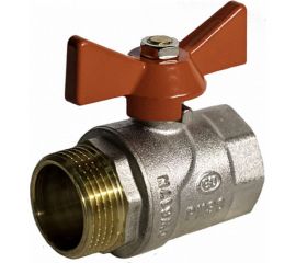 Шаровой кран EUROS (ручка-бабочка) 1" внутренняя - наружная резьба EU.YT1285050 1_k 