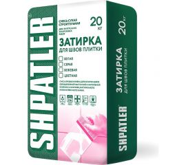 Затирка для плитки Шпатлер черная, 20 кг Ш00028 