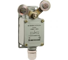 Путевой выключатель Электротехник Вк-300-бв-11-67у2-25, v-образный рычаг с роликом на каждом плече, с сальником, ступень 2- 51мм, ip67/ ET515949 