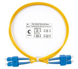 Оптический шнур Cabeus duplex sc-sc 9/125 sm 1,5м lszh FOP(d)-9-SC-SC-1,5m 