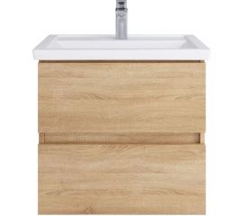 Подвесная тумба Sanstar тоскана 60 с раковиной фостер 60 (комплект) для ванной комнаты 391.1-1.4.1.КФОС 