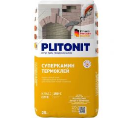 Клей для облицовки печей и каминов PLITONIT СуперКамин ТермоКлей -25 25 кг 7498 
