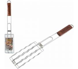 Решетка для барбекю Ecos RD-169D для сосисок, р-р 17х8.5 см, общая длина 50 см 999617 