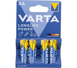 Батарейка Varta LONGLIFE POWER (HIGH ENERGY) LR6 AA BL4 Alkaline 1.5V (4906) (4/80/400) 04906121414 