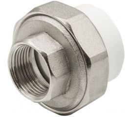 Комбинированная муфта VRT разъемная, внутренняя, 32х3/4"", EVER plast, белый 532441 