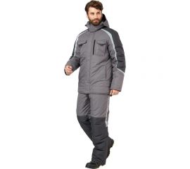 Костюм Эксперт Спецодежда Финикс, серый/темно-серый, зимний, р. 48-50, рост 170-176 6446000031639 