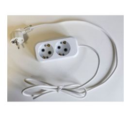 Сетевой удлинитель ПЕРЕСВЕТ+ с заземлением на 2 гнезда шнур ПВС 3*1- 2м 4620003921308 