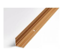 Порог угловой алюминиевый ЛУКА (20х20 мм, 1,8 м, декоративный, Бук) 00000001849 