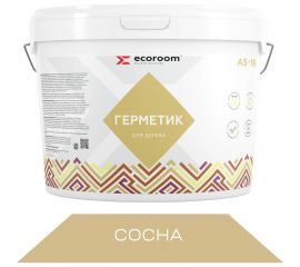 Герметик акриловый ECOROOM AS-16 для дерева, сосна, 3 кг 225-1-3/сосн 