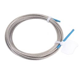 Нержавеющий трос KREPFIELD 1,5 мм, сталь А4, плетение 7x19, мягкий, 3 м 8382А4ТРОС1,5ММ-3 