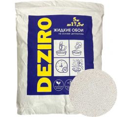 Жидкие обои Deziro оттенок белого, 5 кг Deziro ZR01-5000 