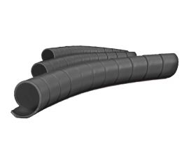 Защитная спираль для шлангов, рукавов и проводов Hydrosafe диаметр 20-27 мм, цвет черный, 25 метров HS20BLK25 