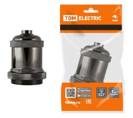 Подвесной патрон TDM Е27, металлический ""Лофт"", черный SQ0335-0047 