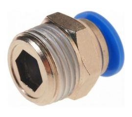 Фитинг для пластиковых трубок (12 мм; 1/2М) ROCKFORCE RF-SPC12-04 