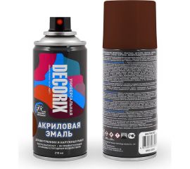 Аэрозольная акриловая эмаль Decorix (универсальная; коричневый; 210 мл) 0110-39 DX 