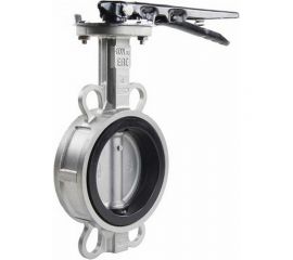 Дисковый затвор DN.ru 316L-316L-EPDM Ду65 Ру16, нержавеющая сталь, EPDM, с ручкой D050-01400 