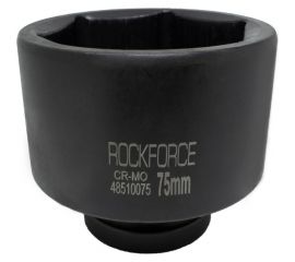 Головка торцевая ударная 6-гранная удлиненная 75х100 мм, 1""DR Rockforce RF-48510075 