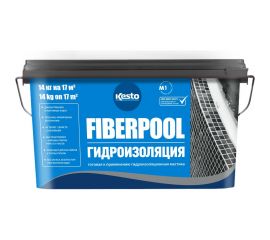 Гидроизоляционная мастика Kesto Fiberpool 14 кг T3723.301. 