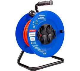 Удлинитель на катушке АТЛАНТ ПВС 3500 Вт 30м IP44, с термозащитой (с заземлением) 80102 