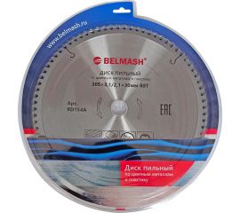 Диск пильный по цветным металлам и пластику BELMASH 305х3.1/2.1х30 мм, 80T Белмаш RD154A 