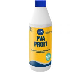 Профессиональный клей для дерева, бумаги и картона на основе ПВА Kesto PVA Profi 1 кг T6559.001. 