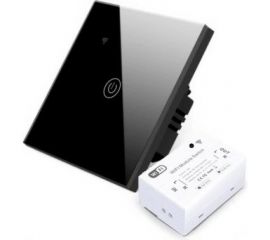 Умный беспроводной выключатель Sibling чёрный 1 клавиша Powerlight-M1 00-00003353 