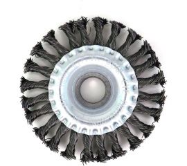 Щетка дисковая жгутовая 125x13x22.2 мм, ворс сталь 0.50 мм EuroBrush 13-012 