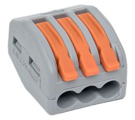 Клемма EKF СМК 222-413 с рычагом, 3 отверстия, блистер (20штук) PROxima plc-smk-413b-20 