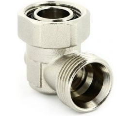 Угловой узел Uni-Fitt одинарный, НВ 3/4""ЕК х 3/4""ЕК, радиаторный, со встроенным шаровым краном 195N3300 