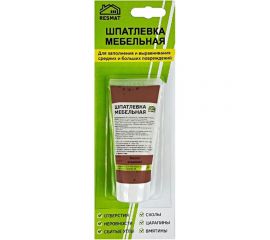 Мебельная шпатлевка Resmat цвет вишня академия, 55 г, блистер арт. 2408 