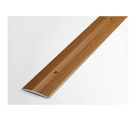 Порог прямой алюминиевый декоративный (37 мм, 1,35 м, Орех) ЛУКА 00000001771 