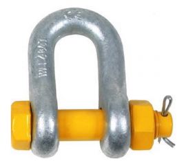 Такелажная прямая скоба со шплинтом HAKLIFT грузоподъемность 13,5 т SAK135SLBP 