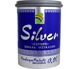 Эмаль Радуга Р-117 металлик SILVER 0,9 л 141726 