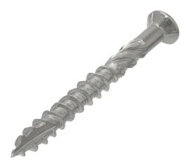 Саморез KREPFIELD нержавеющий, 5x80 мм, террасный, art 9043, с1, 20 шт. в упак. 9043С1САМОРЕЗ5Х80-20 