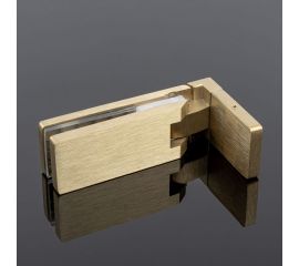 Петля стена-стекло SERVICE PLUS открывание 90, брашированное золото, sus304 P03-106BGD/sus304 