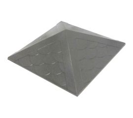 Колпак на столб забора ООО ТК ""Титан"" Тетто Элит Чешуя (385x385 мм; графит) 444418ЧГЭ 