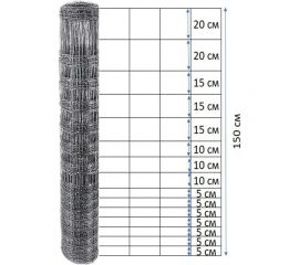 Шарнирная оцинкованная сетка VOLOKA 150/16/15 Ф1,6/2,0 рулон 1.5x50 м СШ-150/16-1.6Ц/50 