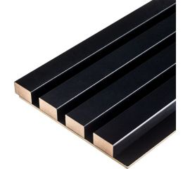 Панель мдф 3d лайн модерн GRACE 165x2750 мм l04 черный УТ000076769 