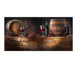 Панно Beryoza Ceramica Брик кремовый, 1200x600x9 мм, комплект ТГ-00004830 