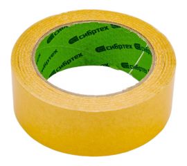 Двусторонняя клейкая лента СИБРТЕХ 38x25, на полипропиленовой основе 88807 